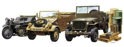ACD13416 1/72 Academy WWII Ground Vehicle Set MMD Squadron