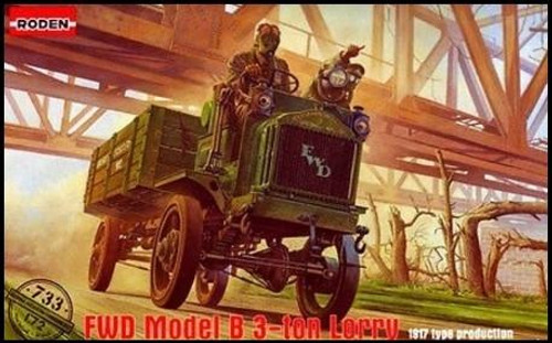 ROD733 1/72 Roden FWD Model B 3-Ton Lorry Truck 1917 Type Production MMD Squadron