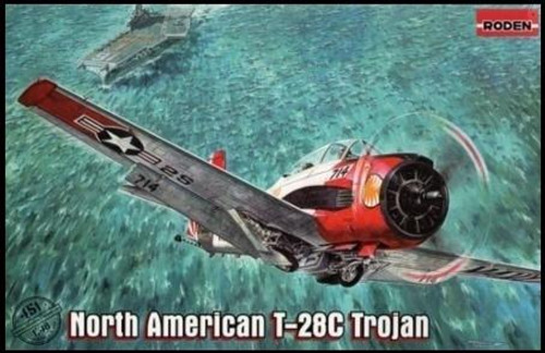 ROD451 1/48 Roden T28C Trojan USN Trainer Aircraft MMD Squadron