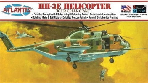 ALM505 1/72 Atlantis Models HH3E Jolly Green Giant US Army Vietnam Helicopter formerly Aurora MMD Squadron