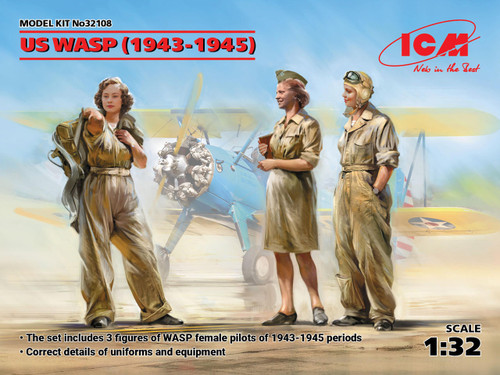ICM32108 1/32 ICM US WASP Female Pilots WWII (1943-1945) (3 figures)  MMD Squadron
