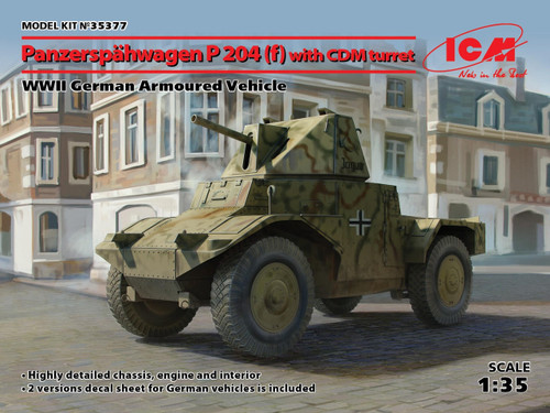 ICM35377 1/35 ICM Panzerspahwagen P 204 (f) with CDM turret, WWII German Armoured Vehicle  MMD Squadron