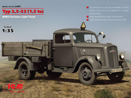 ICM35401 1/35 ICM Typ 2,5-32 (1,5 to), WWII German Light Truck  MMD Squadron