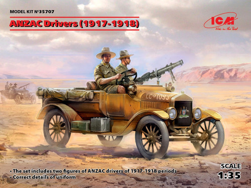 ICM35707 1/35 ICM ANZAC Drivers (1917-1918) (2 figures)  MMD Squadron