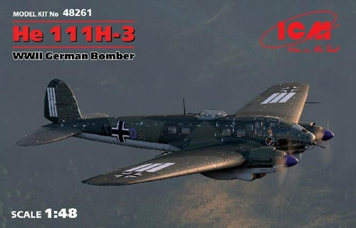 ICM48261 1/48 ICM He 111H-3, WWII German Bomber MMD Squadron
