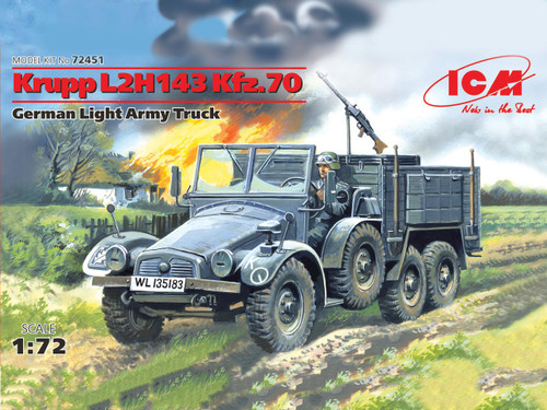 ICM72451 1/72 ICM Krupp L2H143 Kfz.70, German Light Army Truck  MMD Squadron