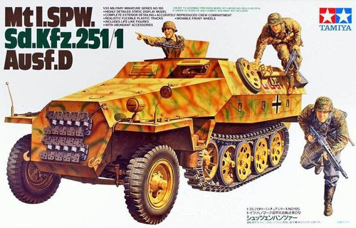 TAM35195 1/35 Tamiya Sd.Kfz.251/1 Ausf.D Plastic Model Kit  MMD Squadron