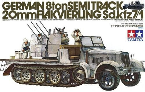 1/35 Tamiya German Halftrack Flak 37 Sd.Kfz.7/2 Plastic Model Kit