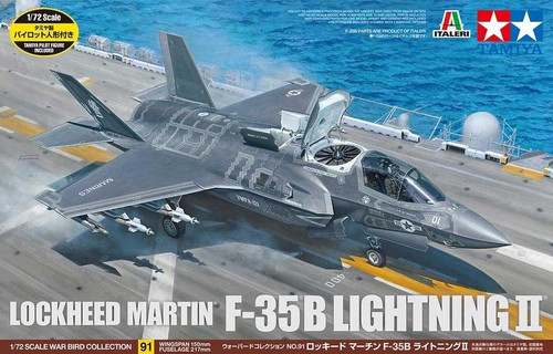 1/72 Tamiya F-35B Lightning II Plastic Model Kit - FreeTimeHobbies.com