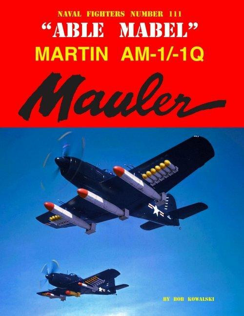 GIN111 GIN111 - Ginter Books Abel Mable Martin AM1/1Q Mauler MMD Squadron