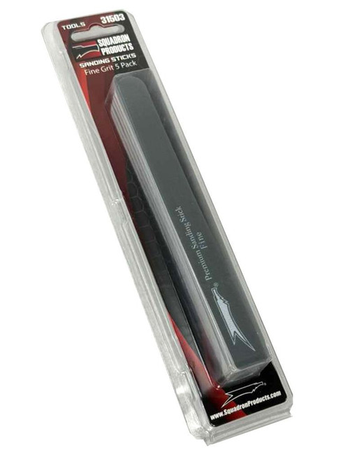 SQ31503 Squadron Tools 5pk Sanding Sticks Fine Grit (Gray) SQ31503 MMD Squadron