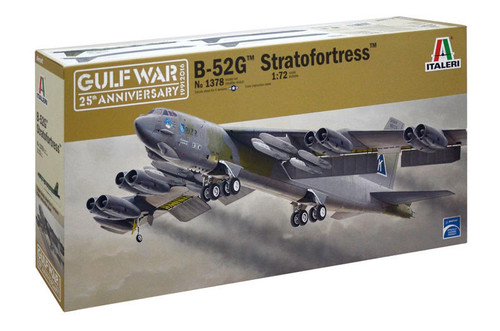 ITL551378 1/72 Italeri B52G Stratofortress USAF Bomber 25th Anniversary Gulf War Plastic Model Kit MMD Squadron