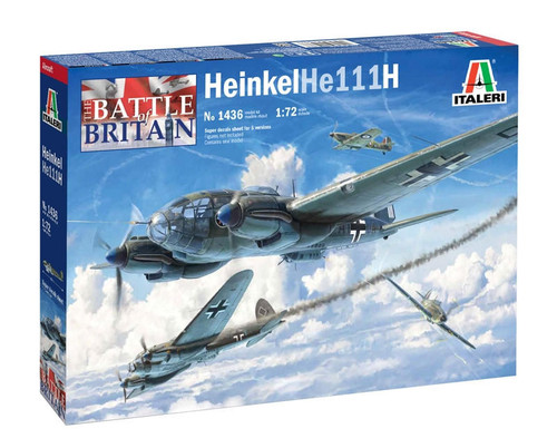 ITL551436 1/72 Italeri HE-111H Luftwaffe Medium Bomber Battle of Britain  MMD Squadron