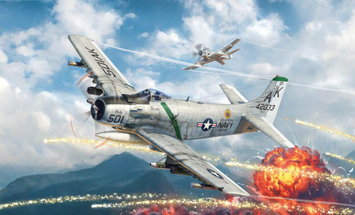 ITL552788 1/48 Skyraider A1H USN Fighter/Bomber MMD Squadron