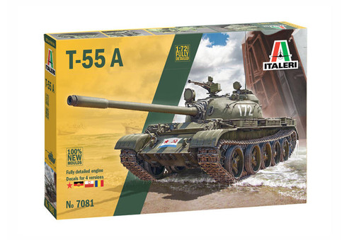 ITL557081 1/72 Italeri T55A Medium Tank MMD Squadron