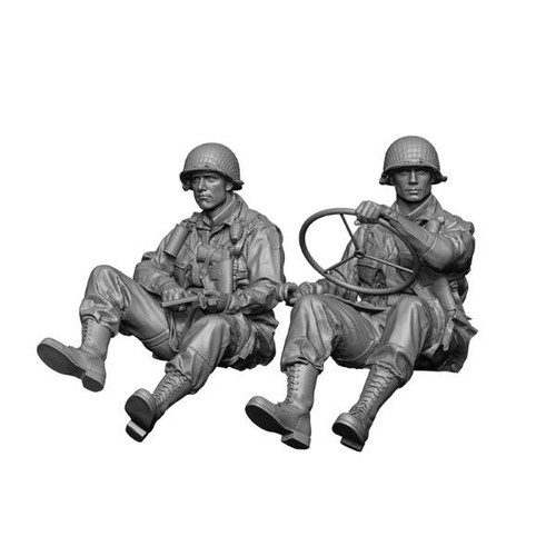 H3M16025 1/16 H3 Models WW2 U.S Paratrooper Willys Driver & Crew  MMD Squadron