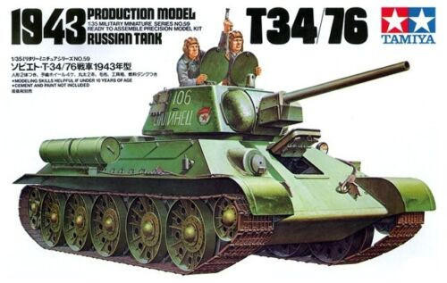 TAM35059 1/35 Russian T34/76 Tank 1943  MMD Squadron