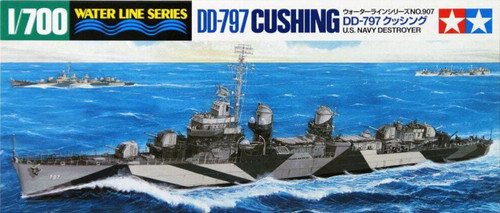TAM31907 1/700 USS Cushing DD797 Fletcher Class Destroyer Waterline  MMD Squadron
