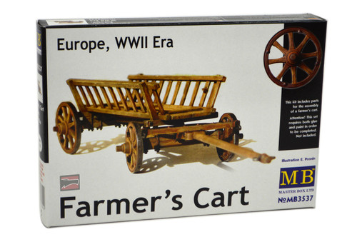 MBL03537 1/35 Master Box WWII Era Europe Farmers Cart Plastic Model Kit MMD Squadron