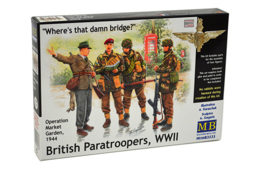 MBL03533 1/35 Master Box WWII British Paratroopers Operation Market Garden Plastic Model Kit MMD Squadron