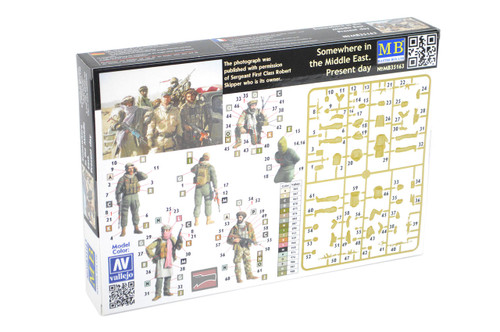 MBL35163 1/35 Master Box Somewhere in the Middle East Present Day Special Ops Team w/Hostage Plastic Model Kit MMD Squadron