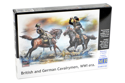 MBL35184 1/35 Master Box WWI British and German Fighting Cavalrymen Plastic Model Kit MMD Squadron