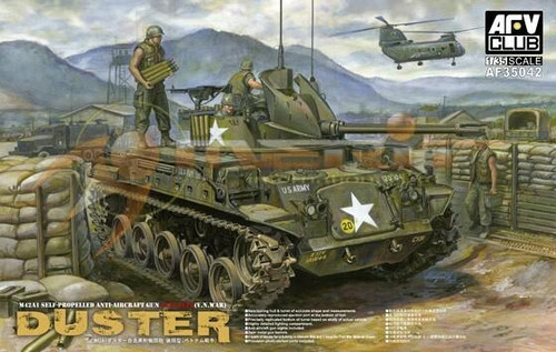 AFV35042 1/35 AFV Club M42A1 Duster Late Type Tank w/Self-Propelled Anti-Aircraft Gun Vietnam War MMD Squadron