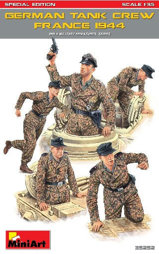 1/35 Miniart WWII German Tank Crew France 1944 (5) w/Weapons