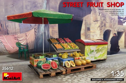 MIN35612 1/35 Miniart Street Fruit Shop  MMD Squadron