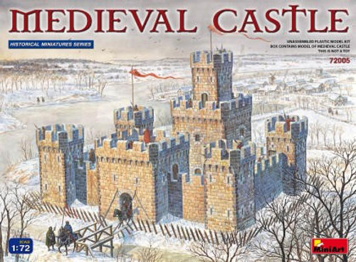 MIN72005 1/72 Miniart XII-XV Century Medieval Castle w/High Towers  MMD Squadron