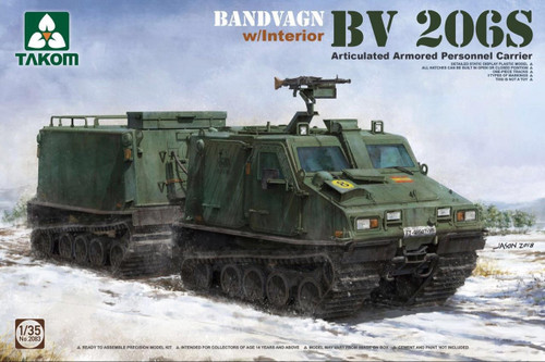 TAK2083 1/35 Takom Bandvagn BV206S Articulated Armored Personnel Carrier w/Interior MMD Squadron