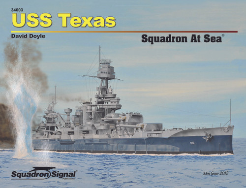 SS34003 Squadron Signal USS Texas BB-35 At Sea MMD Squadron