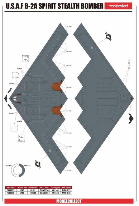 1/72 ModelCollect U.S.A.F. B-2A Spirit Stealth Bomber - Squadron.com