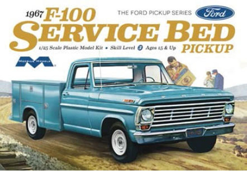 MOE-1239 1/25 Moebius 1967 Ford F100 Service Bed Pickup Truck MMD Squadron