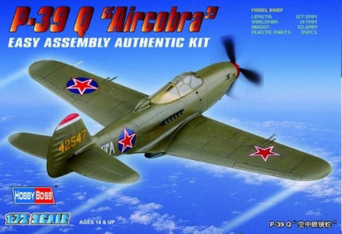 AIR COBRA 模型キット　エアーコブラ 1/72 Hobby Boss P-39N Airacobra Easy Assembly Plastic Model