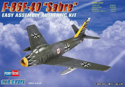 1/72 Hobby Boss F-86F-40 Sabre Easy Assembly - HY80259 - Squadron.com