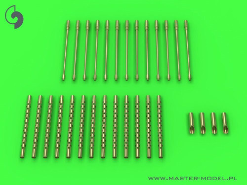 MAS-AM-32-058 1/32 Master Model Boeing B-17 Flying Fortress - machine gun set - Browning M2 aircraft .50 caliber barrels with flash hiders MMD Squadron