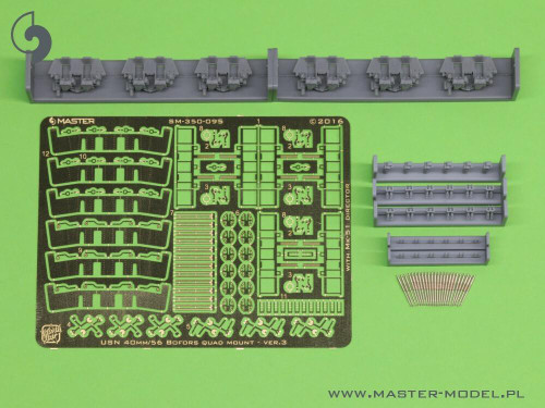Veteran Models 1/200 Scale VTW-20001 40mm Quad Bofors Gun Mount MK-2 W/ MK-51 Director