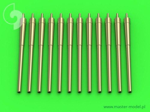 MAS-SM-700-050 1/700 Master Model USN 14in/50 35,6 cm gun barrels - for turrets without blastbags 12pcs - New Mexico BB-40 and Tennessee BB-43 classes MMD Squadron