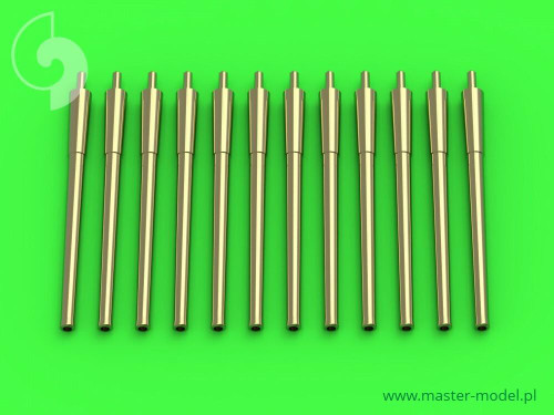 MAS-SM-700-051 1/700 Master Model USN 14in/50 35,6 cm gun barrels - for turrets with blastbags 12pcs - New Mexico BB-40 and Tennessee BB-43 classes MMD Squadron