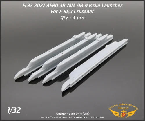 FLN-32-2027 1/32 Flying Leathernecks AERO-3B Missile Launcher for Trumpeter F-8E/J  MMD Squadron FLN-32-2027 1/32 Flying Leathernecks AERO-3B Missile Launcher for Trumpeter F-8E/J  MMD Squadron
