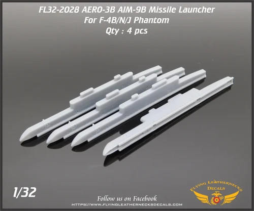 FLN-32-2028 1/32 Flying Leathernecks AERO-3B Missile Launcher for USN/USMC F-4 Phantom  MMD Squadron FLN-32-2028 1/32 Flying Leathernecks AERO-3B Missile Launcher for USN/USMC F-4 Phantom  MMD Squadron