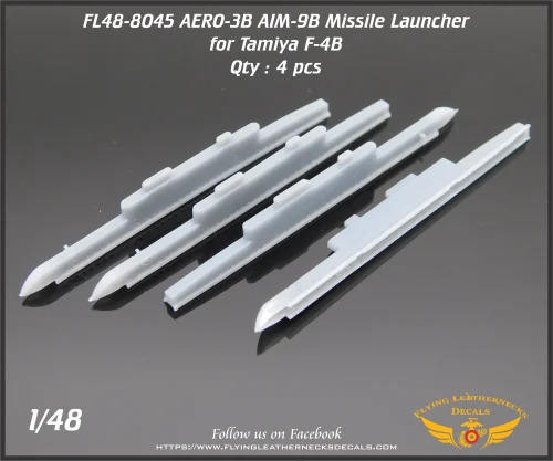 FLN-48-8045 1/48 Flying Leathernecks AERO-3B Missile Launcher for Tamiya F-4B MMD Squadron