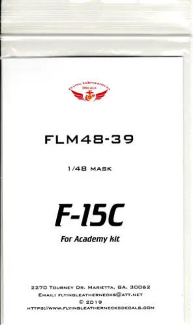 FLN-M48-39 1/48 Flying Leathernecks F-15C canopy wheel mask for Academy MMD Squadron