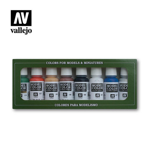 Vallejo Paint 17ml Bottle Wargame Special Model Color Paint Set (16 Colors)  