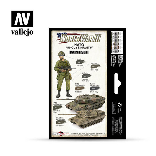 Set Vallejo Model Color 8 u. (17 ml.) Utility Paint Set WWII & WWIII