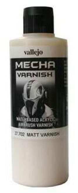 VJ27702 Vallejo Paint 200ml Bottle Matt Varnish Mecha Color MMD Squadron