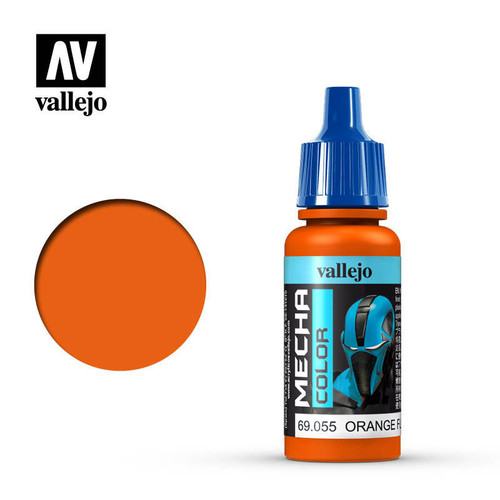 VJ69055 Vallejo Paint 17ml Bottle Orange Fluorescent Mecha Color MMD Squadron