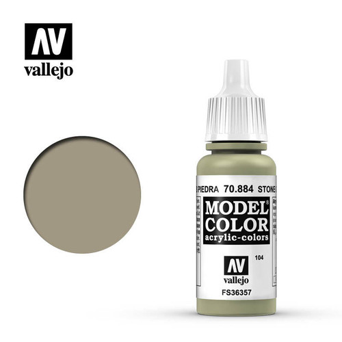 VJ70884 Vallejo Paint 17ml Bottle Stone Grey Model Color MMD Squadron