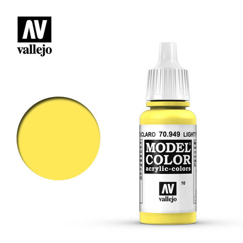 VJ70949 Vallejo Paint 17ml Bottle Light Yellow Model Color MMD Squadron